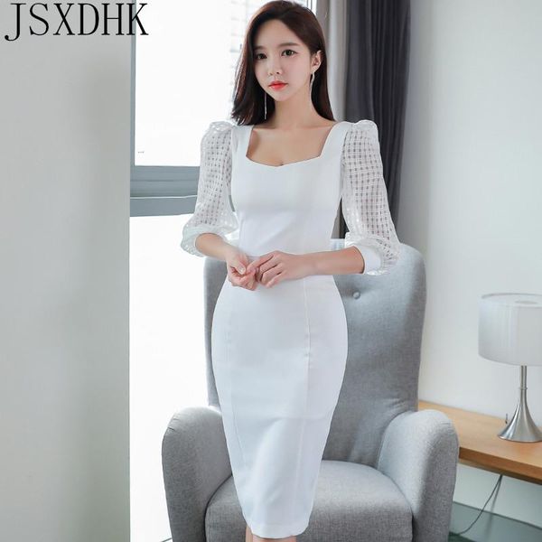 elegant white women dresses simple slim square collar office pencil dress korean casual work sheath, Black;gray
elegant white women dresses simple slim square collar office pencil dress korean casual work sheath, Black;gray