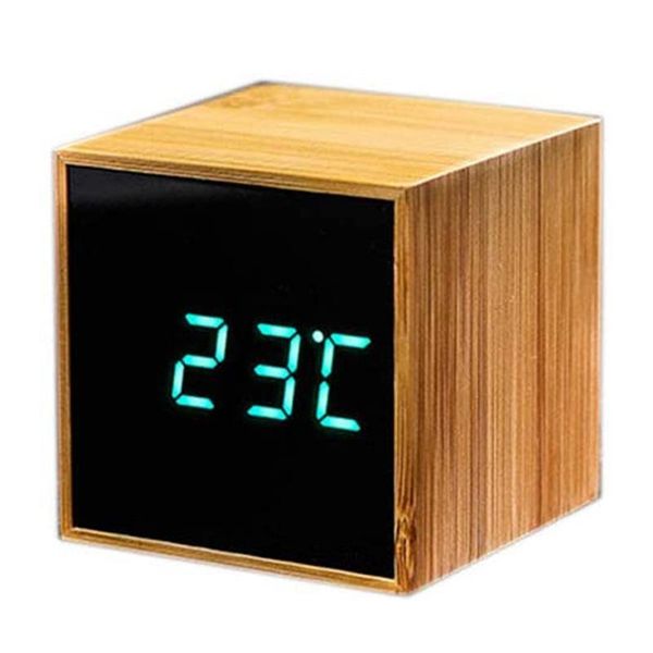 other clocks & accessories square cube wooden clock alarm mirror temperature bedside digital electronic led display,green
other clocks & accessories square cube wooden clock alarm mirror temperature bedside digital electronic led display,green