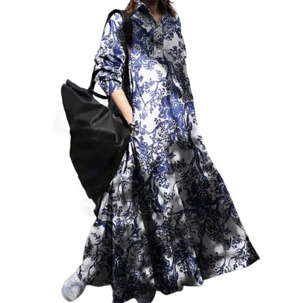 casual dresses women accessory comfortable retro dress long sleeve turn-down collar large hem floral floor-length lady for dating, Black;gray
casual dresses women accessory comfortable retro dress long sleeve turn-down collar large hem floral floor-length lady for dating, Black;gray