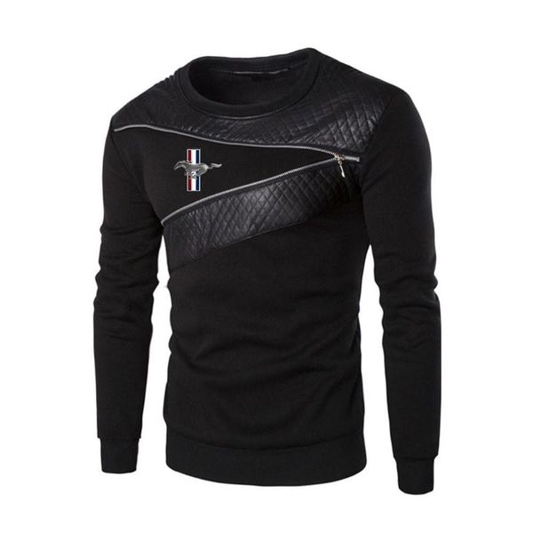 mustang spring and autumn style comfortable round neck splicing fashion wild leisure hip-hop fitness men's hoodies & sweatshirts, Black
mustang spring and autumn style comfortable round neck splicing fashion wild leisure hip-hop fitness men's hoodies & sweatshirts, Black