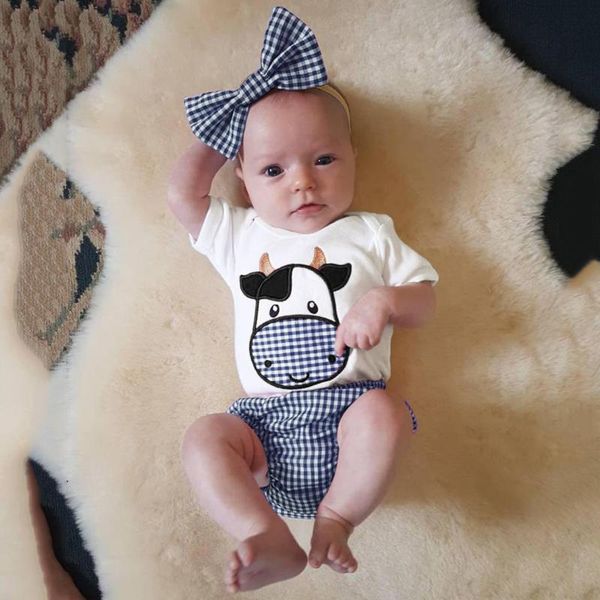 clothing sets 3pcs born baby boys girls clothes summer outfits cartoon cow romper bodysuit+ plaid shorts +headband infant boy, White
clothing sets 3pcs born baby boys girls clothes summer outfits cartoon cow romper bodysuit+ plaid shorts +headband infant boy, White