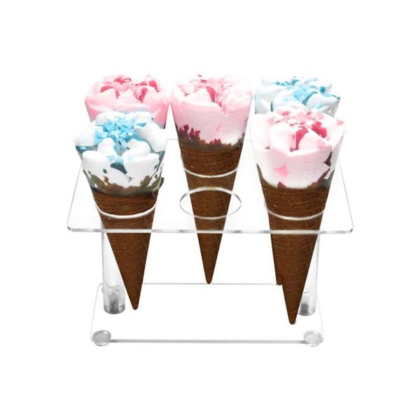 other bakeware acrylic ice cream cone holder transparent 6 holes cupcake dessert display stand for wedding birthday parties ts2
other bakeware acrylic ice cream cone holder transparent 6 holes cupcake dessert display stand for wedding birthday parties ts2