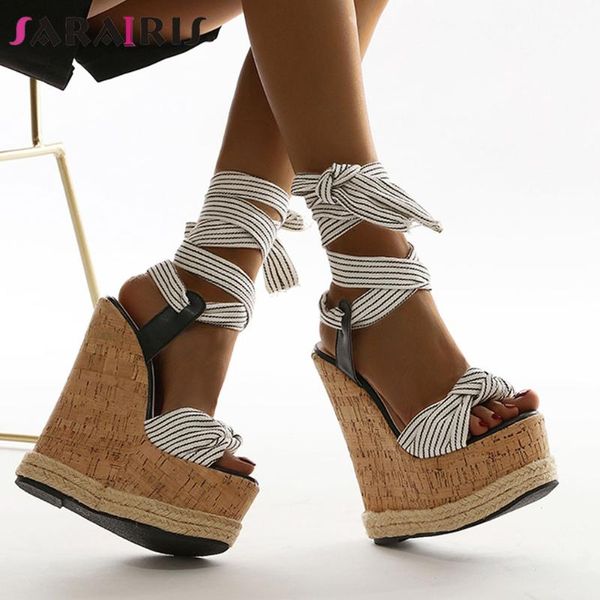 dress shoes sarairis ins ladies sandals mixed color lace up bowknot platform sandal women wedges casual women's, Black
dress shoes sarairis ins ladies sandals mixed color lace up bowknot platform sandal women wedges casual women's, Black