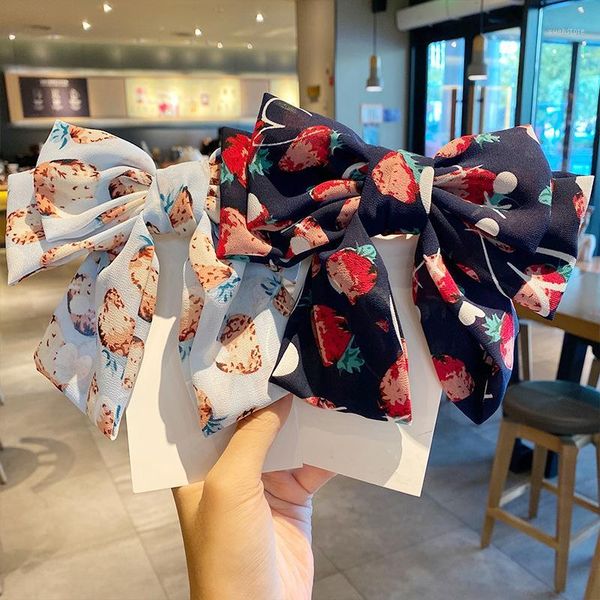 chiffon print big bowknot hairpin for women strawberry tie knot soft hair clip girl bezel womens accessories1
chiffon print big bowknot hairpin for women strawberry tie knot soft hair clip girl bezel womens accessories1