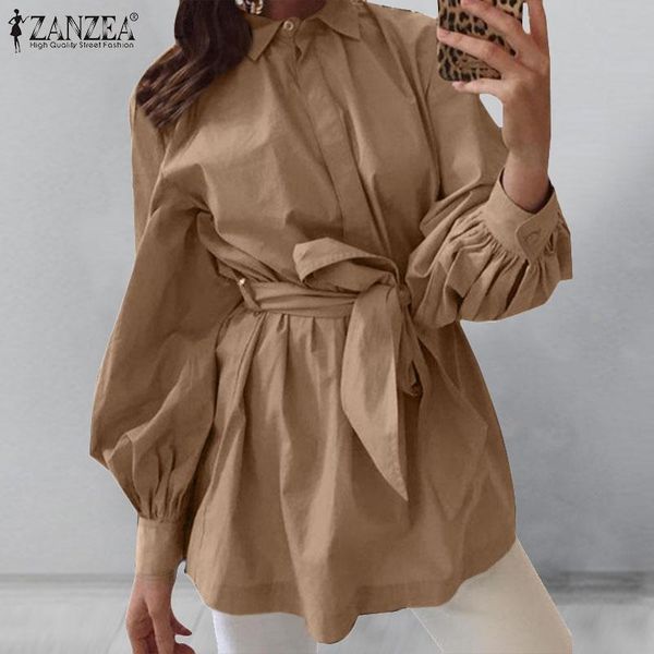 women fashion blouses casual party office waist belt blusa elegant long puff sleeves shirt streetwear solid lapel oversize women's & s, White
women fashion blouses casual party office waist belt blusa elegant long puff sleeves shirt streetwear solid lapel oversize women's & s, White