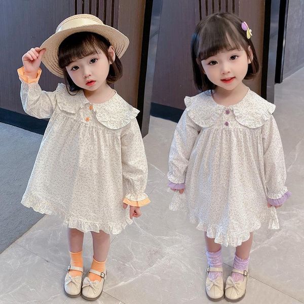 girl's dresses 2021 autumn small fresh kids dress for girls baby children temperament cotton lapel princess, Red;yellow
girl's dresses 2021 autumn small fresh kids dress for girls baby children temperament cotton lapel princess, Red;yellow