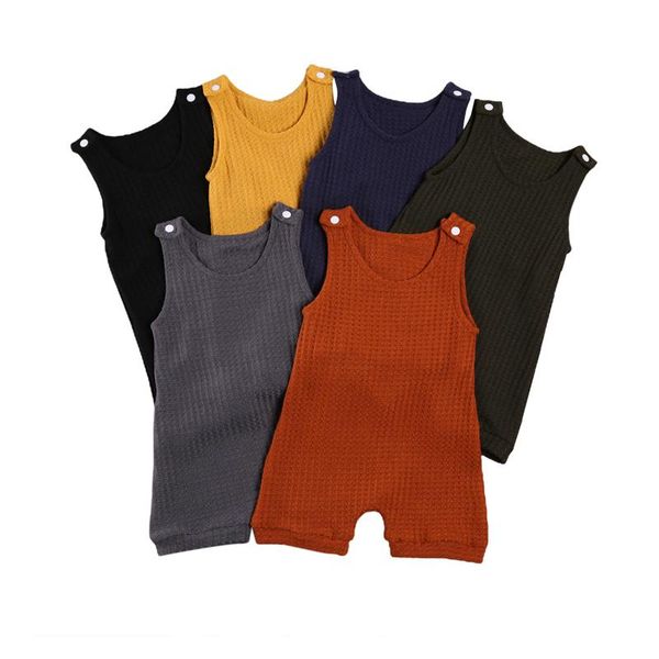 born baby boy girl sleeveless jumpsuit solid color romper bodysuit summer one piece clothes rompers, Blue
born baby boy girl sleeveless jumpsuit solid color romper bodysuit summer one piece clothes rompers, Blue