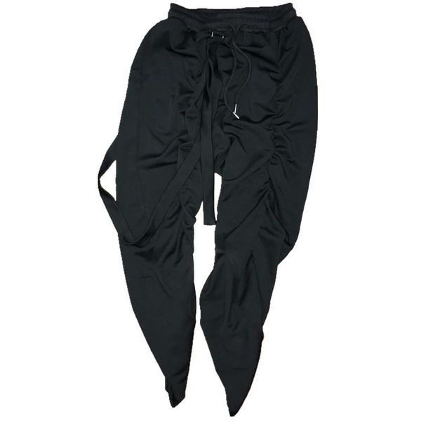 men's pants autumn men's pure color draw rope design small foot hanging buckle webbing fashion trend nine minute, Black
men's pants autumn men's pure color draw rope design small foot hanging buckle webbing fashion trend nine minute, Black