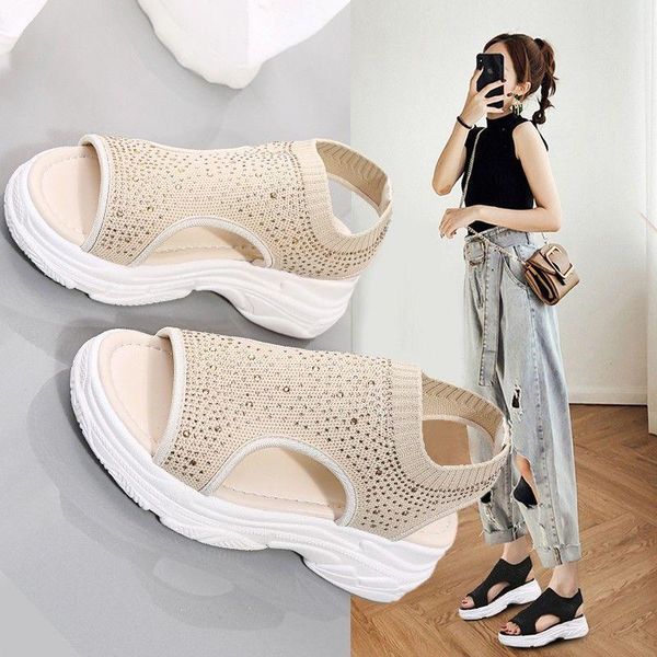 sandals 2021 summer women shoes crystal casual woman flats buckle strap ladies fashion beach shoe big size, Black
sandals 2021 summer women shoes crystal casual woman flats buckle strap ladies fashion beach shoe big size, Black
