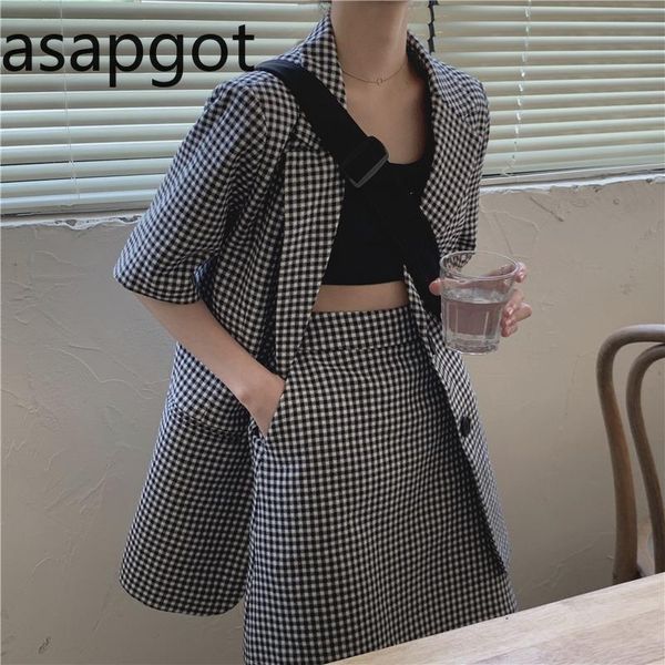 two piece dress 2021 summer korean plaid blazer fashion suit black women skirt suits and jacket set retro, White
two piece dress 2021 summer korean plaid blazer fashion suit black women skirt suits and jacket set retro, White