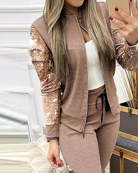 2 piece set zipper jacket women tracksuits pants tracksuit autumn patchwork sportwear casual female jogging suit plus size xl, Gray
2 piece set zipper jacket women tracksuits pants tracksuit autumn patchwork sportwear casual female jogging suit plus size xl, Gray