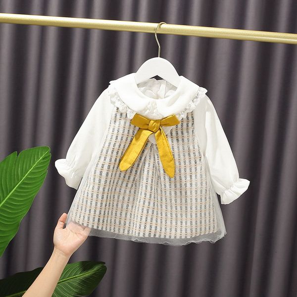 girl's dresses spring kids girls bow peter pan lace collar sleeves cute style princess children clothes e1127 fytm, Red;yellow
girl's dresses spring kids girls bow peter pan lace collar sleeves cute style princess children clothes e1127 fytm, Red;yellow