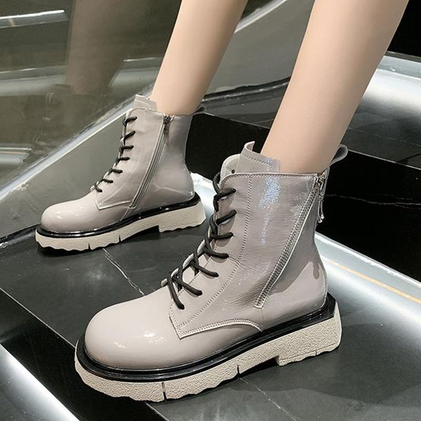 boots rimocy mix color patent leather ankle for women double zipper lace up motorcycle woman med heel platform booties, Black
boots rimocy mix color patent leather ankle for women double zipper lace up motorcycle woman med heel platform booties, Black