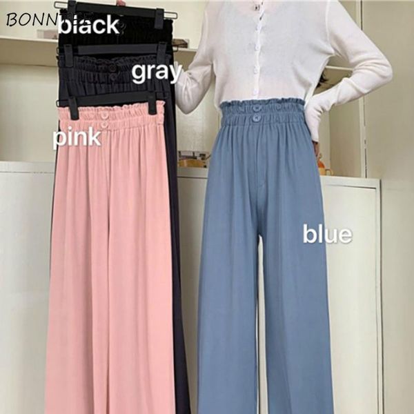 casual pants women loose wide leg elastic waist solid korean style ladies trousers all-match leisure soft autumn chic prevalent women's, Black;white
casual pants women loose wide leg elastic waist solid korean style ladies trousers all-match leisure soft autumn chic prevalent women's, Black;white