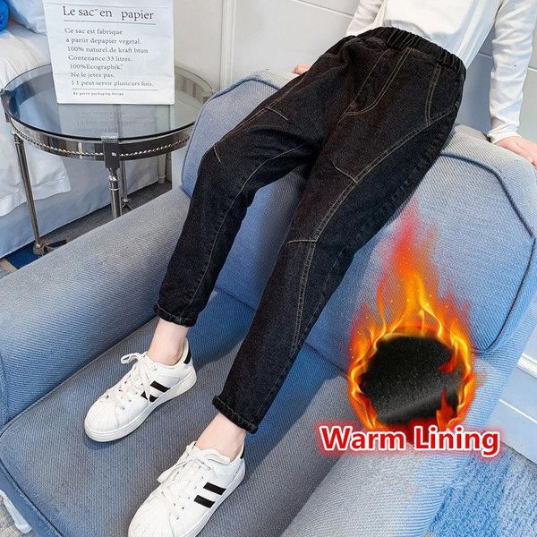 jeans 5-14years girls winter thicken warm school kids clothes black fleece children denim trousers casual teenager pencil pants, Blue
jeans 5-14years girls winter thicken warm school kids clothes black fleece children denim trousers casual teenager pencil pants, Blue