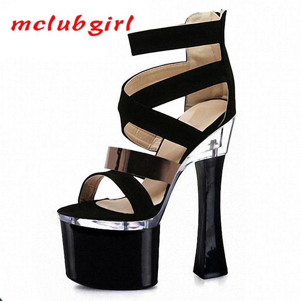 mclubgirl 18cm super high heels platfrom sandsls summer metal waterproof club party roman sandals zipper women's shoes lyp, Black
mclubgirl 18cm super high heels platfrom sandsls summer metal waterproof club party roman sandals zipper women's shoes lyp, Black
