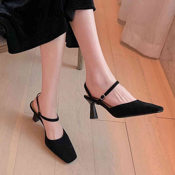 sophitina concise women's sandals leather cover toe solid color shoes dating korean style slip-on square toe female shoes ao587 210513, Black
sophitina concise women's sandals leather cover toe solid color shoes dating korean style slip-on square toe female shoes ao587 210513, Black