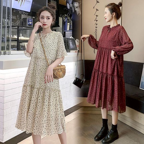 maternity long sleeve nursing dress spring summer elegant chiffon floral lactation clothes pregnancy women breastfeeding dresses, White
maternity long sleeve nursing dress spring summer elegant chiffon floral lactation clothes pregnancy women breastfeeding dresses, White