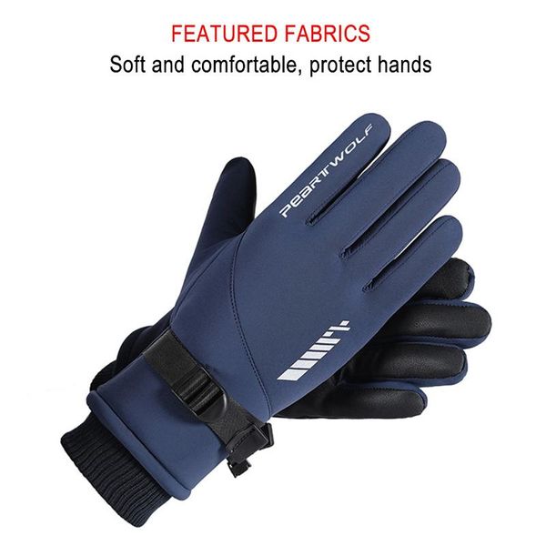 pair touchscreen winter full finger warm fleece gloves waterproof cycling running hiking skiing outdoor sports, Black
pair touchscreen winter full finger warm fleece gloves waterproof cycling running hiking skiing outdoor sports, Black