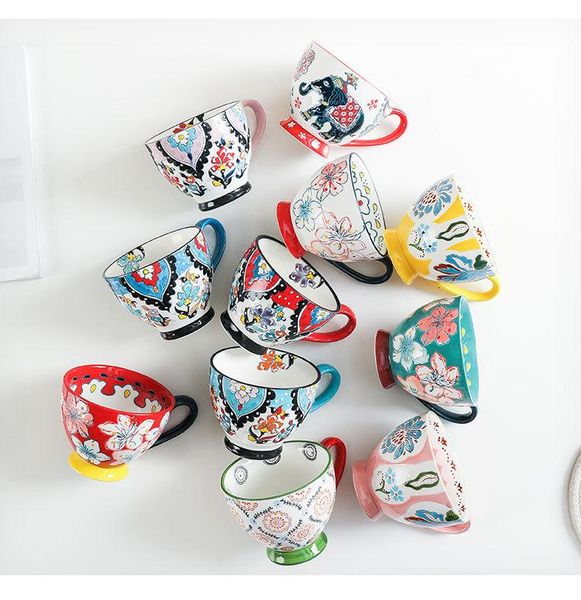 mugs hand painted american style luxury moroccan coffee cup saucer set with white handel ceramic cappuccino afternoon tea 480ml
mugs hand painted american style luxury moroccan coffee cup saucer set with white handel ceramic cappuccino afternoon tea 480ml