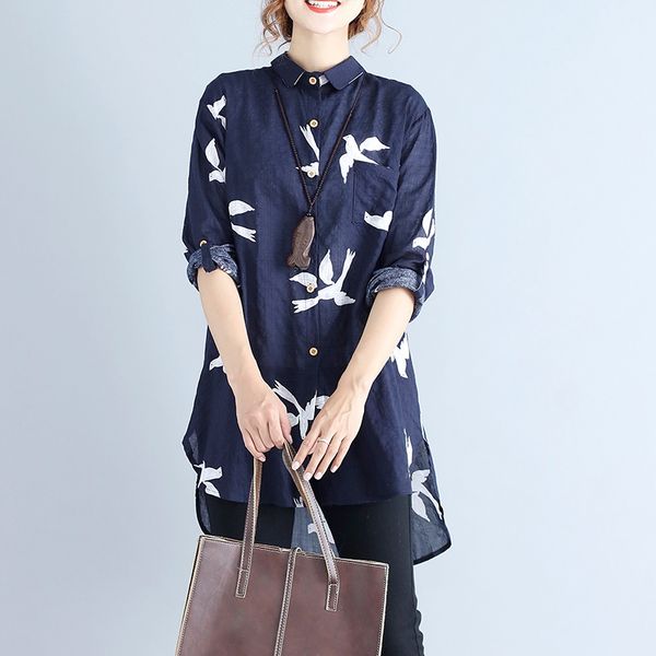cotton linen blouse women 2021 autumn new chinese style clothing women print loose long-sleeved vintage asymmetric shirts 11514, Red
cotton linen blouse women 2021 autumn new chinese style clothing women print loose long-sleeved vintage asymmetric shirts 11514, Red