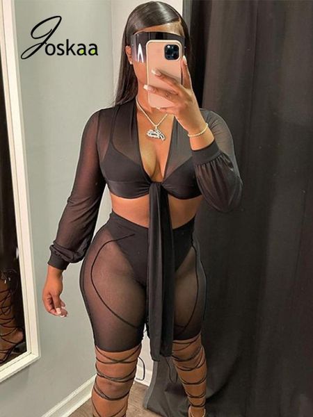 women's tracksuits joskaa sheer mesh two piece set women streetwear v-neck lace-up crop shorts matching sets autumn 2021 party club, Gray
women's tracksuits joskaa sheer mesh two piece set women streetwear v-neck lace-up crop shorts matching sets autumn 2021 party club, Gray
