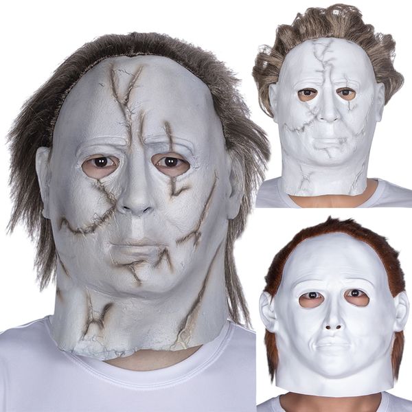 costume accessories michael myers mask halloween horror character headgear terror party cosplay costume props latex masks of various periods, Silver
costume accessories michael myers mask halloween horror character headgear terror party cosplay costume props latex masks of various periods, Silver