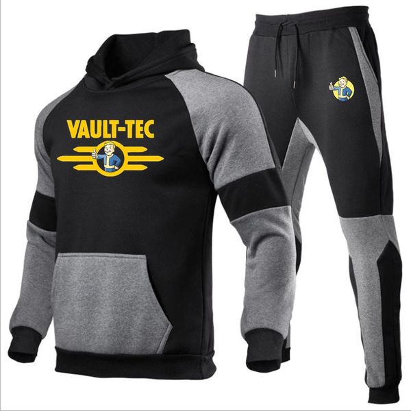 men's tracksuits 2021 spring autumn male sets vault-tec logo print custom made men hedging hoodie + pants suit casual high street man c, Gray
men's tracksuits 2021 spring autumn male sets vault-tec logo print custom made men hedging hoodie + pants suit casual high street man c, Gray