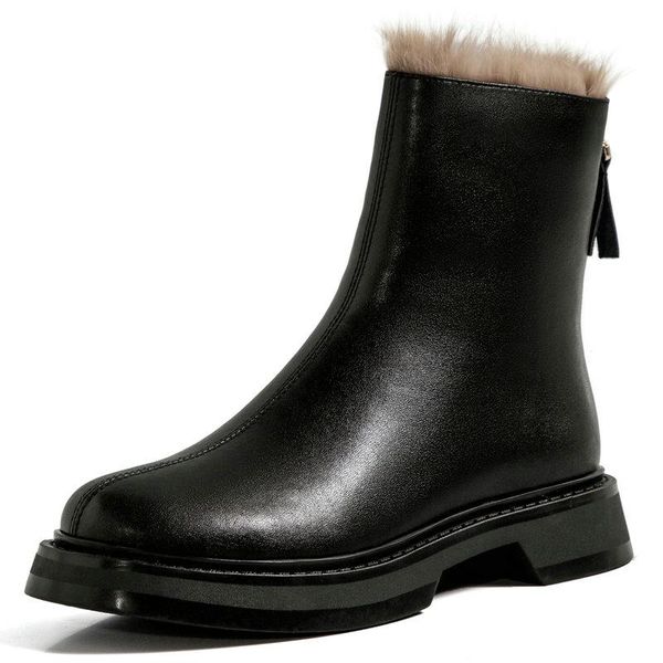 boots round toe ankle 2021 winter est low heels for women zipper genuine leather office lady basic shoes woman, Black
boots round toe ankle 2021 winter est low heels for women zipper genuine leather office lady basic shoes woman, Black