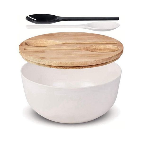 bowls salad serving bowl with lid and tongs, bamboo fiber set for salad,fruit,vegetables replace wooden
bowls salad serving bowl with lid and tongs, bamboo fiber set for salad,fruit,vegetables replace wooden