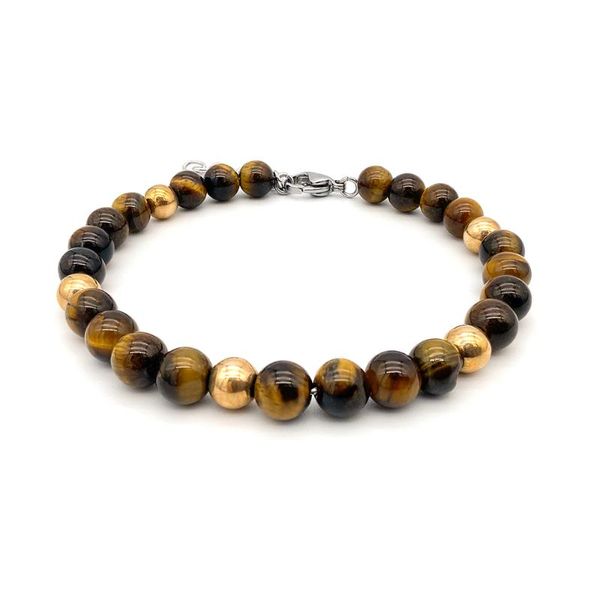 beaded, strands runda tiger's eye beaded bracelet for men 22cm golden stainless steel accessories handmade men's fashion jewelry g, Black
beaded, strands runda tiger's eye beaded bracelet for men 22cm golden stainless steel accessories handmade men's fashion jewelry g, Black