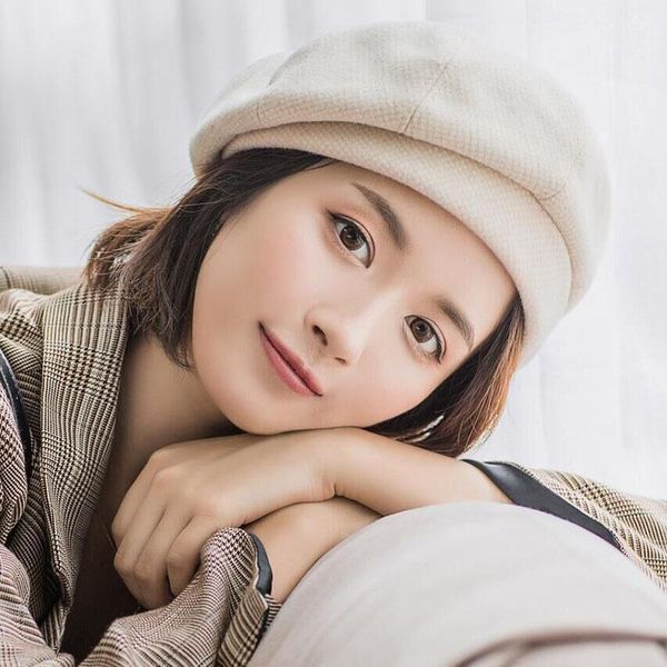 berets autumn winter hats vintage houndstooth beret women cap ladies cotton hat version retro octagonal ritish painter caps, Blue;gray
berets autumn winter hats vintage houndstooth beret women cap ladies cotton hat version retro octagonal ritish painter caps, Blue;gray