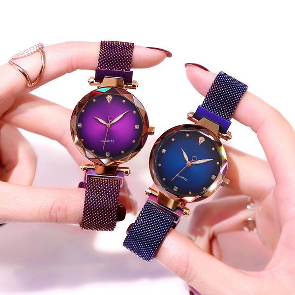wristwatches starry sky magnet watches rose gold ladies watch crystal clock women stainless steel mesh fashion quartz montre femme 2021, Slivery;brown
wristwatches starry sky magnet watches rose gold ladies watch crystal clock women stainless steel mesh fashion quartz montre femme 2021, Slivery;brown
