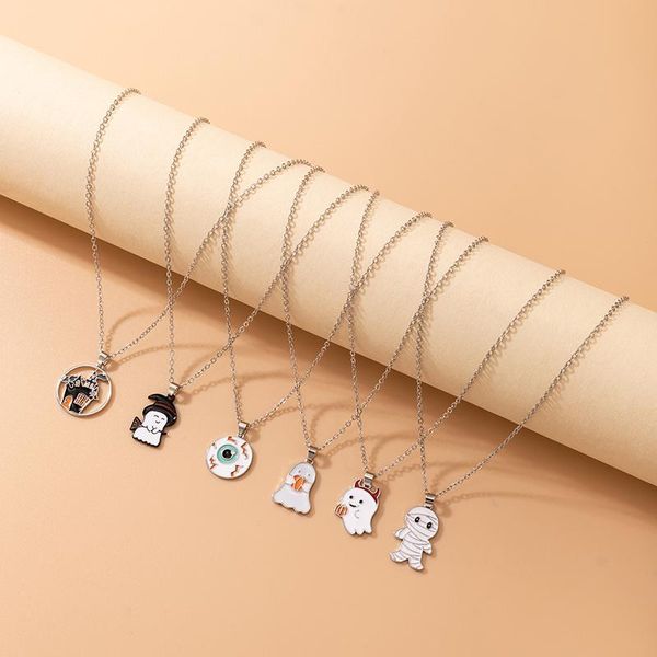 Pendant Necklaces Tocona 6pcs/sets Funny Ghost Eyes Necklace For Women Girls Colorful Dripping Oil Pumpkin Halloween Jewelry Collar 20097, Silver
Pendant Necklaces Tocona 6pcs/sets Funny Ghost Eyes Necklace For Women Girls Colorful Dripping Oil Pumpkin Halloween Jewelry Collar 20097, Silver