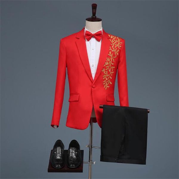 men's suits & blazers 2021 fit-fitting stage chorus costumes host emcee's performance wedding dress ropa hombre traje red blue, White;black
men's suits & blazers 2021 fit-fitting stage chorus costumes host emcee's performance wedding dress ropa hombre traje red blue, White;black