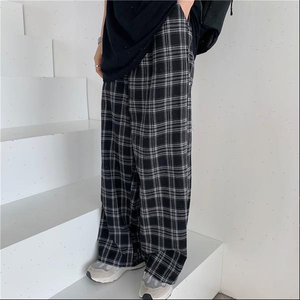 plaid chic oversize loose womens pants wide leg trousers ins retro teens harajuku hip hop all match streetwear, Black;white
plaid chic oversize loose womens pants wide leg trousers ins retro teens harajuku hip hop all match streetwear, Black;white