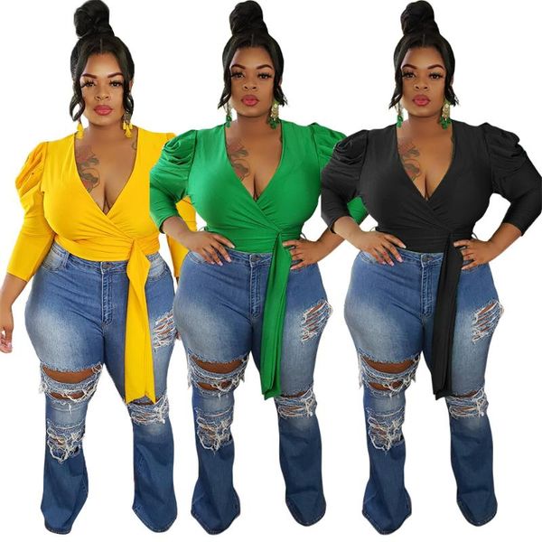 zoctuo v-neck blouse shirt plus size l-4xl women solid puff long sleeve womens and blouses tie up clothes women's blouses & shirts, White
zoctuo v-neck blouse shirt plus size l-4xl women solid puff long sleeve womens and blouses tie up clothes women's blouses & shirts, White