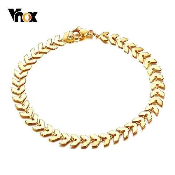 link, chain vnox elegant fish bone bracelets for women stainless steel ishikawa diagram design pulseira feminina 7.08", Black
link, chain vnox elegant fish bone bracelets for women stainless steel ishikawa diagram design pulseira feminina 7.08", Black