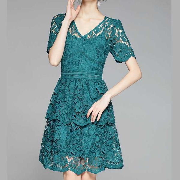 summer lace dress women vintage hollow out casual short sleeve hook flower slim party dresses female vestidos 210526, Black;gray
summer lace dress women vintage hollow out casual short sleeve hook flower slim party dresses female vestidos 210526, Black;gray