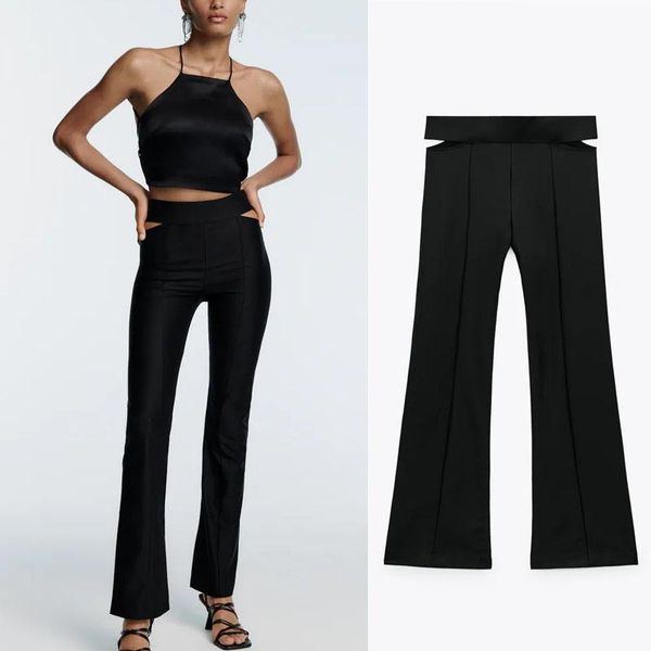 women's pants & capris za 2021 woman cut out black leggings chic high waist elastic autumn trousers women fashion back zip vintage long, Black;white
women's pants & capris za 2021 woman cut out black leggings chic high waist elastic autumn trousers women fashion back zip vintage long, Black;white