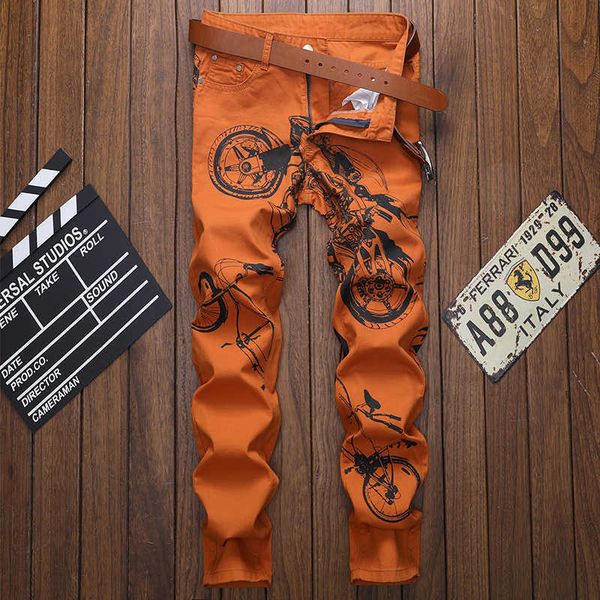new 2021 fashion zipper male hip hop casual straight jeans stretch pencil pants cool men slim motorcycle printed trousers x0621, Blue
new 2021 fashion zipper male hip hop casual straight jeans stretch pencil pants cool men slim motorcycle printed trousers x0621, Blue