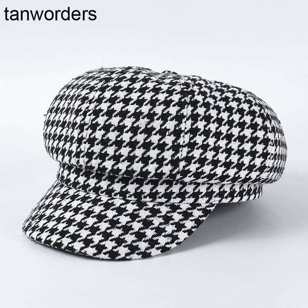 autumn winter hat women's thousand bird lattice duck tongue hat korean versatile casual octagonal painter's, Blue;gray
autumn winter hat women's thousand bird lattice duck tongue hat korean versatile casual octagonal painter's, Blue;gray