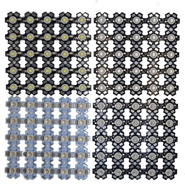 light beads 50pcs 1w 3w high power led full spectrum white warm green blue deep red 660nm royal uv with 20mm black star pcb
light beads 50pcs 1w 3w high power led full spectrum white warm green blue deep red 660nm royal uv with 20mm black star pcb