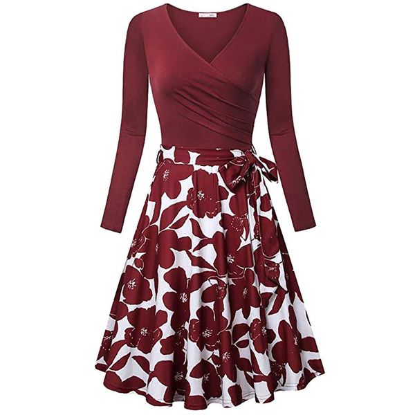 casual dresses 2021 women's fashion v-neck long sleeve pleated print swing dress autumn ruched bodycon women, Black;gray
casual dresses 2021 women's fashion v-neck long sleeve pleated print swing dress autumn ruched bodycon women, Black;gray
