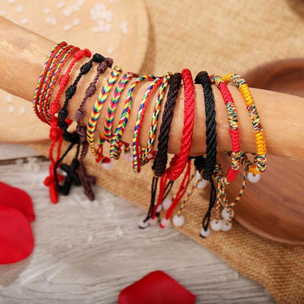 charm bracelets 7 knots red string for protection good luck amulet success prosperity handmade rope lucky bangles, Golden;silver
charm bracelets 7 knots red string for protection good luck amulet success prosperity handmade rope lucky bangles, Golden;silver