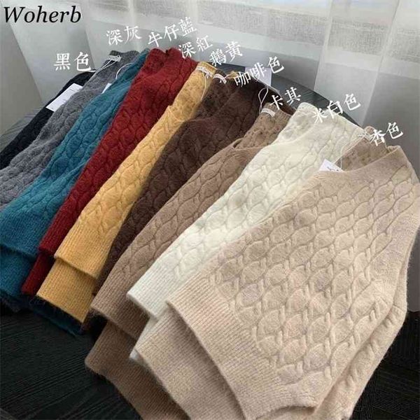 vest women solid loose trendy korean style sleeveless knitted v-neck all-match female coats simple leisure outwear chic 210519, White
vest women solid loose trendy korean style sleeveless knitted v-neck all-match female coats simple leisure outwear chic 210519, White