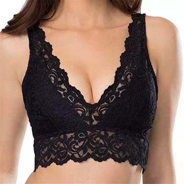 bras 2021 fashion women's lace hollow out bra solid black white sport bralette breathable comfortable underwear large size, Red;black
bras 2021 fashion women's lace hollow out bra solid black white sport bralette breathable comfortable underwear large size, Red;black
