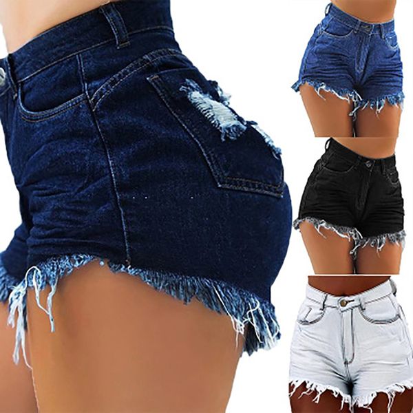 women's jeans wear 2021 summer mid waist pierced tassel denim shorts straight pants, Blue
women's jeans wear 2021 summer mid waist pierced tassel denim shorts straight pants, Blue
