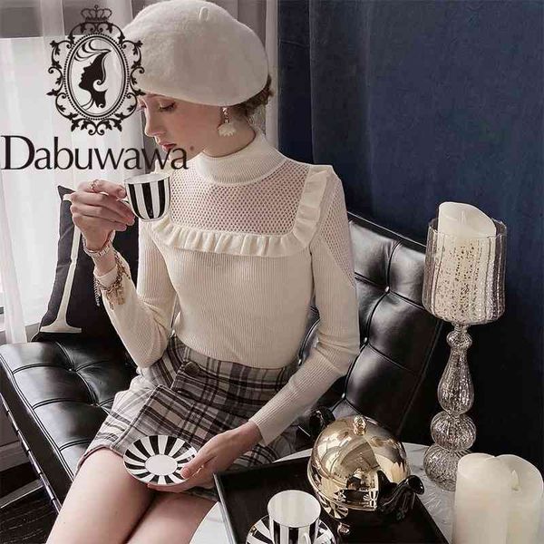 dabuwawa elegant autumn winter female knitted sweater ruffle long sleeve women jumper turtleneck warm female dt1dkt012 210520, White
dabuwawa elegant autumn winter female knitted sweater ruffle long sleeve women jumper turtleneck warm female dt1dkt012 210520, White