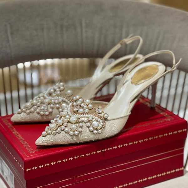 sandals summer style rhinestone lace fine high-heeled pointed mesh bridal wedding shoes pearl banquet dress low-heeled women, Black
sandals summer style rhinestone lace fine high-heeled pointed mesh bridal wedding shoes pearl banquet dress low-heeled women, Black